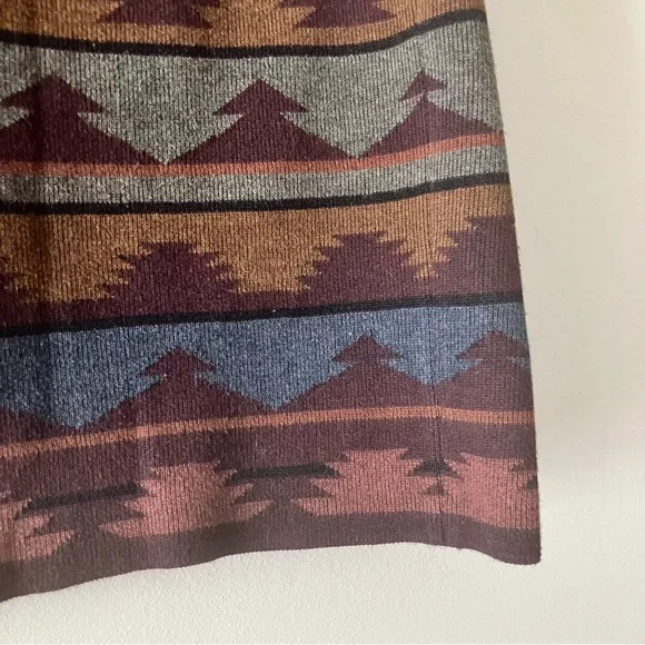 Peruvian Connection Southwestern Sweater Skirt Small Boho Southwestern Artisan - Picture 3 of 6